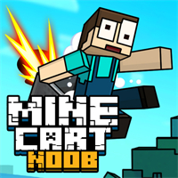 Play Mine Cart Noob Game Online