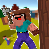 Play Noob Lumberjack Game Online
